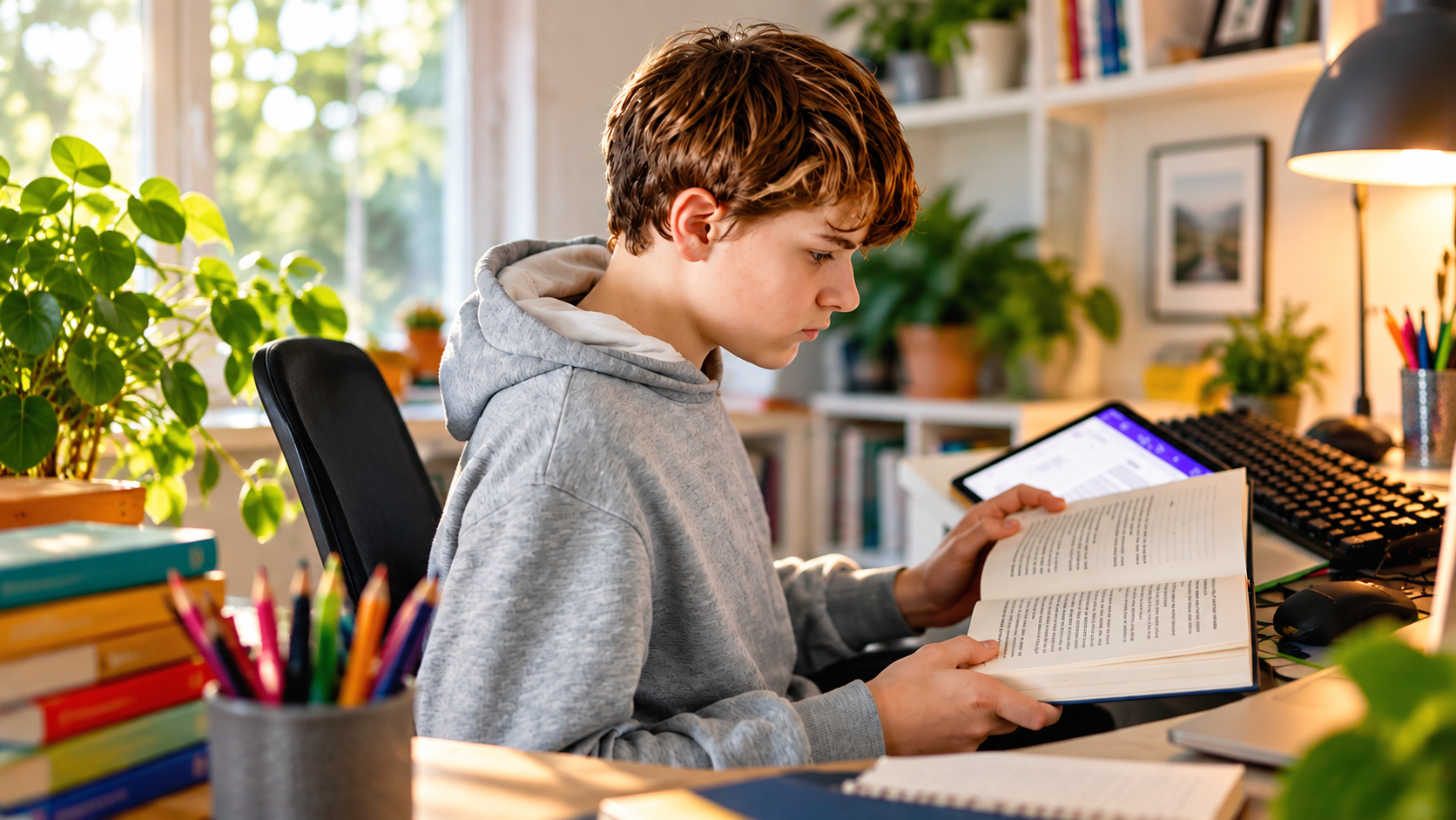 Barn leser bok – leseglede og leselyst